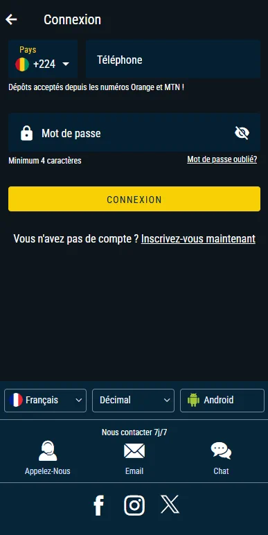 Yellowbet Mobile